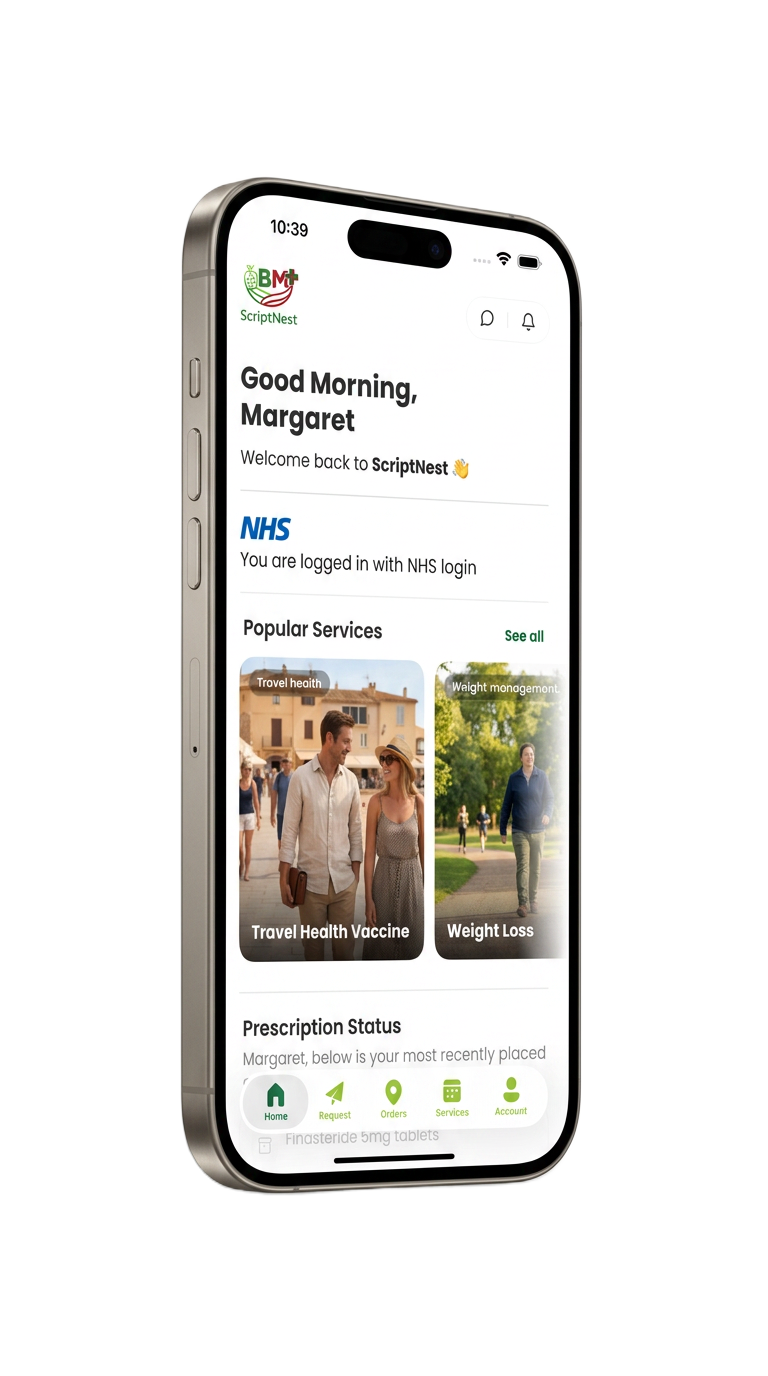 Pharmacy app mockup
